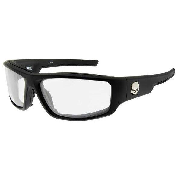 Men's Baffle Sunglasses Clear Lenses & Matte Black Frames HABFL03