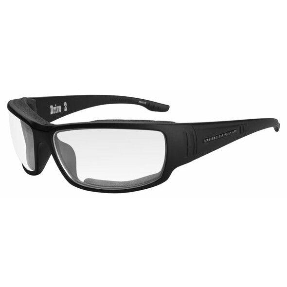 Men's Drive 2 Gasket Sunglasses Clear Lens/Black Frames HADRI03