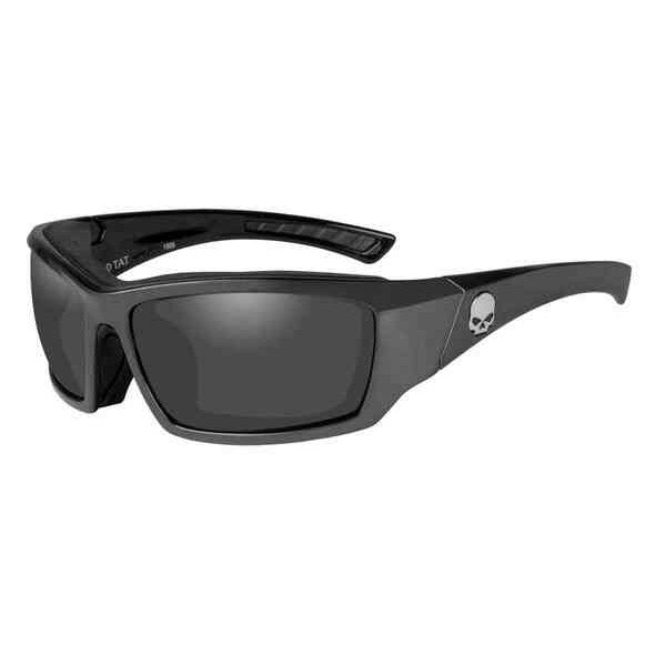 Men's Tat Skull Gasket Sunglasses Gray Lenses & Frames HATAT02