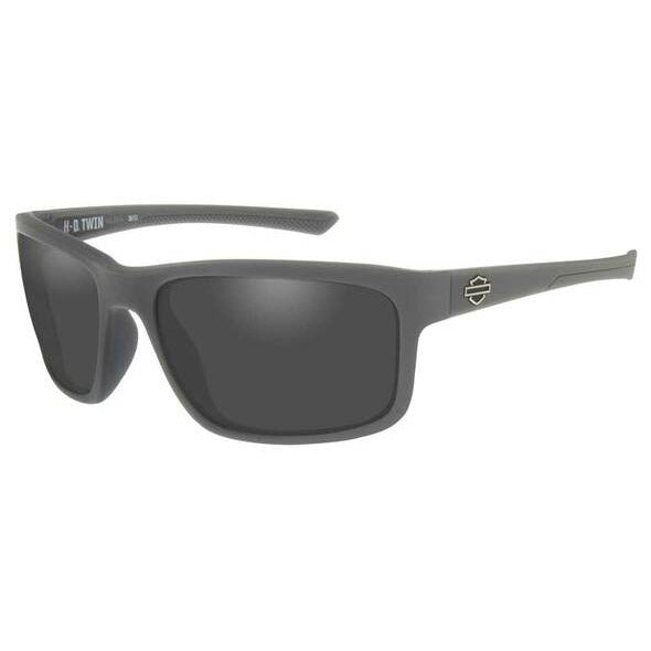 Men's Twin Sunglasses Smoke Gray Lenses & Matte Gray Frames HATWN01