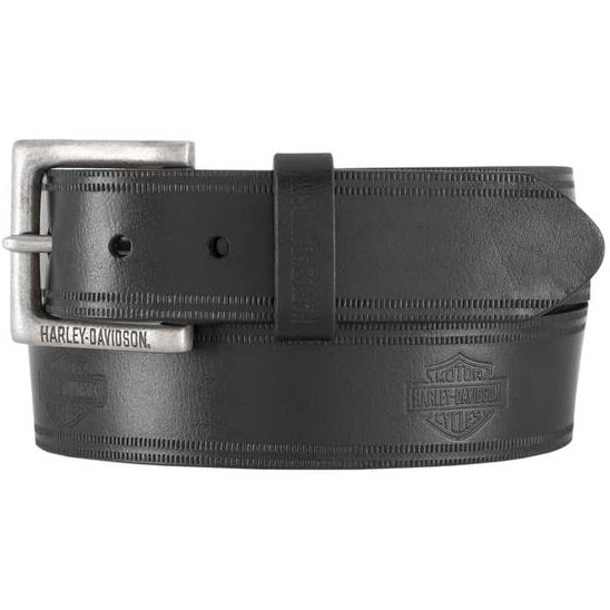 Men's Low Ride B&S Genuine Leather Belt Antique Nickel Buckle  11687
