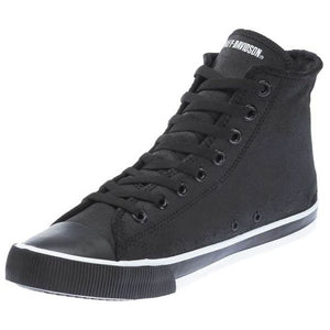 Men's Baxter Black/White Leather Hi-Cut Sneakers D93341