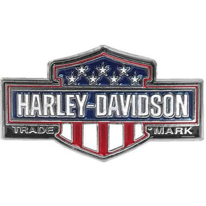 American Flag Trademark B&S Pin, Silver Nickel Finish 8009472