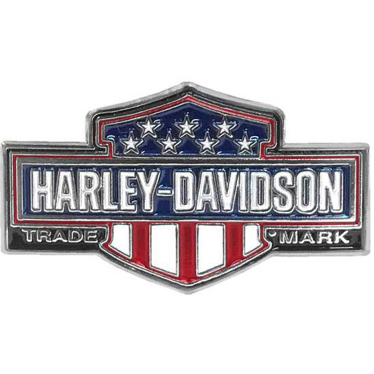 American Flag Trademark B&S Pin, Silver Nickel Finish 8009472