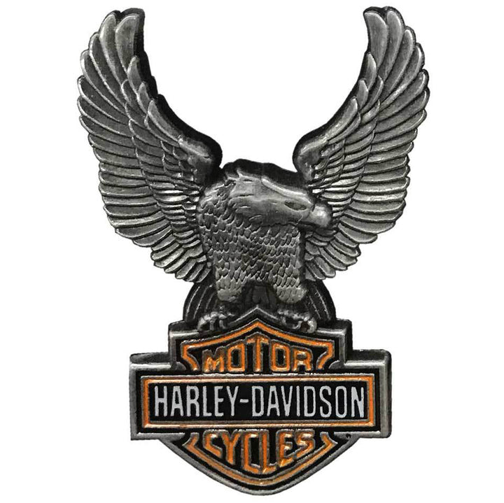 Harley-Davidson® 5 in. Embroidered Camo Rocker Emblem Sew-On Patch - Black