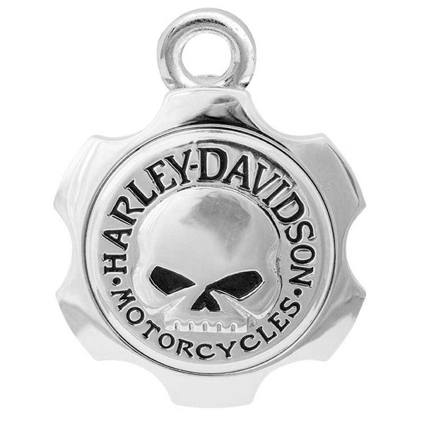 Harley-Davidson Axel Shape Willie G Skull Ride Bell - Silver Finish HRB100