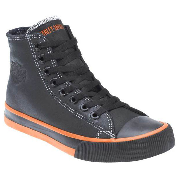 Men's Nathan Black Leather Hi-Top Sneakers D93816