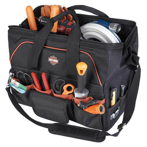 Harley-Davidson 39 Pocket Bar & Shield Logo Industrial Strength Tool Bag 99103-BLACK