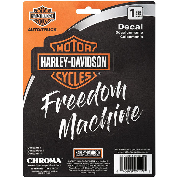 Harley-Davidson B&S Freedom Machine Script Decal CG25119