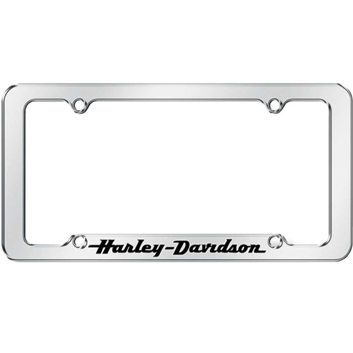 Harley-Davidson H-D Script Silver- License Plate Frame CG6305