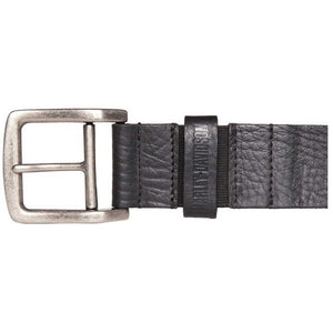 Harley-Davidson Men's Flex Hidden Elastic Comfort Genuine Black Leather Belt HDMBT11788-BLK