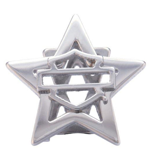Women's Silver Tone B&S Star Outline Rally Charm HSC0130