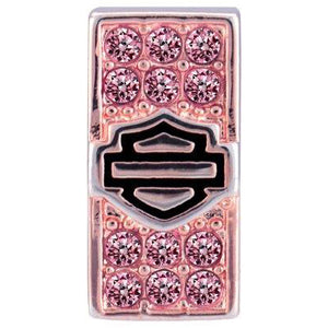 Women's Pink Bling B&S Bar Rally Charm HSC0148
