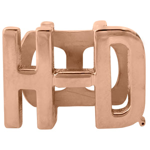 Women's Rose Gold Tone H-D Rally Plate HSP0097