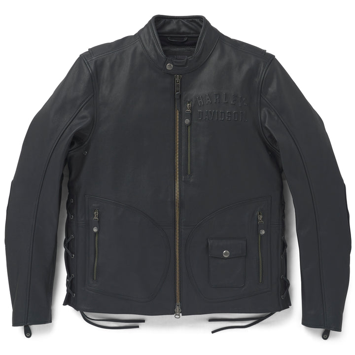 Harley-Davidson Men's Panhead III Leather Riding Jacket, Black 97032-22VM