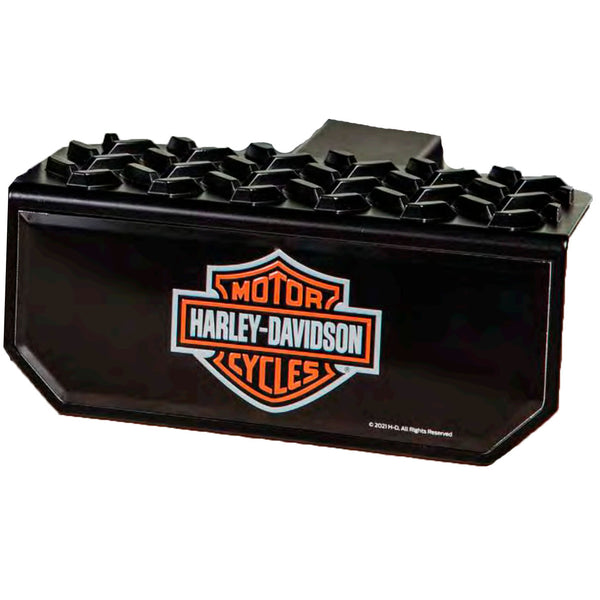 Harley-Davidson Bar & Shield Step-Up Hitch Plug Cover, Black, PL2297