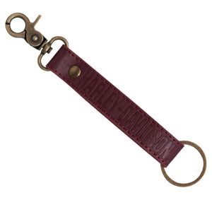 Harley-Davidson Merlot Vinyl Strap Key Chain, Red/Bronze, PL4552