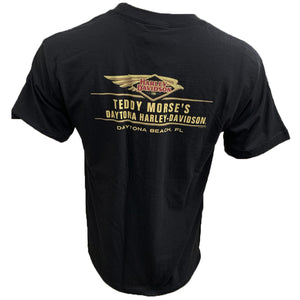Harley-Davidson Men's 120th Anniversary Winged Short Sleeve Dealer Shirt, Black